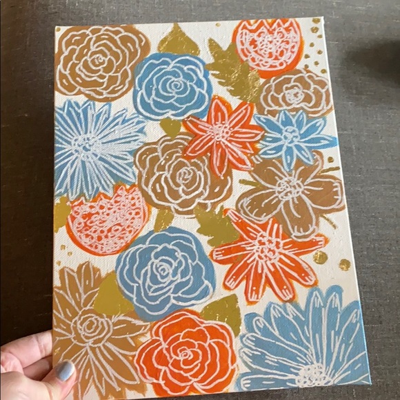 Original Floral Doodle Painting - Picture 6 of 8